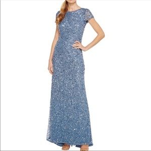 Adrianna Papell Sequin scoop back dress 4